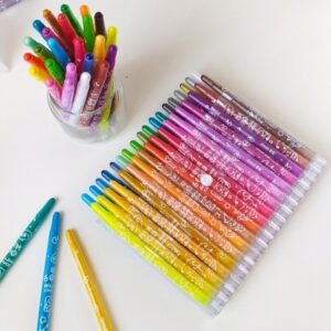 مدادشمعی پیچی 36 رنگ