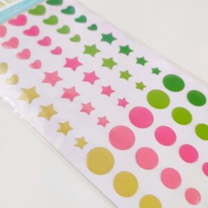 ست برچسب قلب و دایره