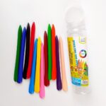 مدادشمعی سنگی لوله ای 12 رنگ 4895