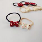 کش مو پاپیون قرمزکرم - Image 2